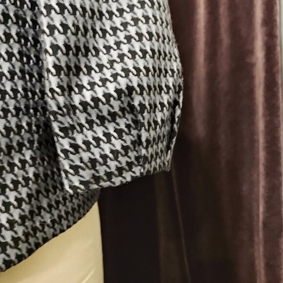 Retro-Style Houndstooth Blazer - Size XL - Picture 4 of 5